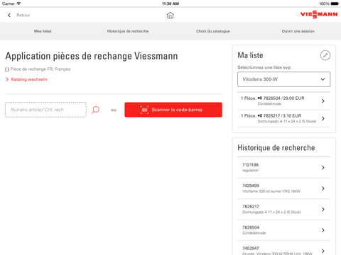 Screenshot #4 pour Viessmann Spare Part App