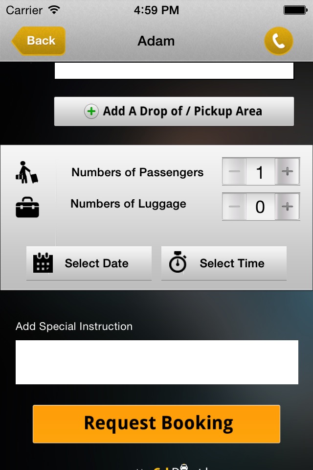 Fastline Taxi Booker screenshot 3