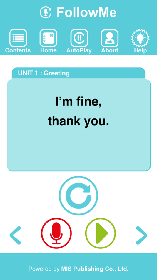 #2. พูดอังกฤษไม่ติดอ่าง FollowMe (iOS) 由: MIS PUBLISHING COMPANY LIMITED