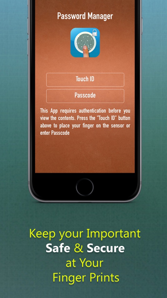 #4. Password Manager - A Secret Vault for Your Digital Wallet with Fingerprint & Passcode (iOS) 由: Md Khairul Islam Bhuiyan