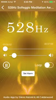 528hz solfeggio sonic meditation by glenn harrold & ali calderwood iphone screenshot 2