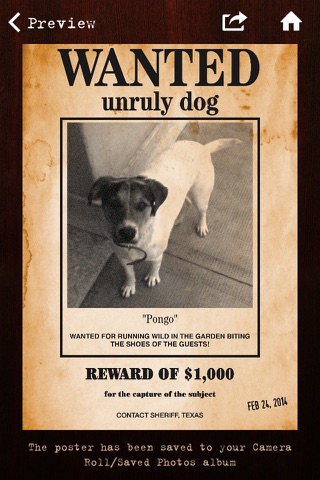 Wanted Poster Pro screenshot 2