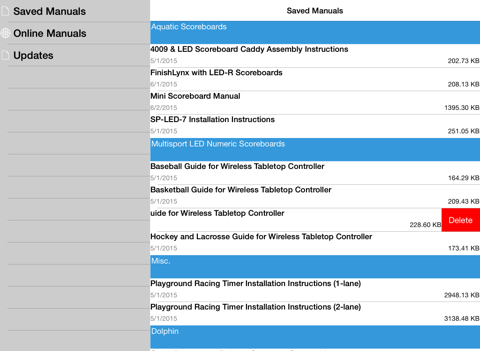 Manuals Viewer iPad screenshot 4 - Sports app