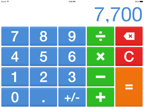 Screenshot #4 pour Big Digits HD Calculator with Large Buttons
