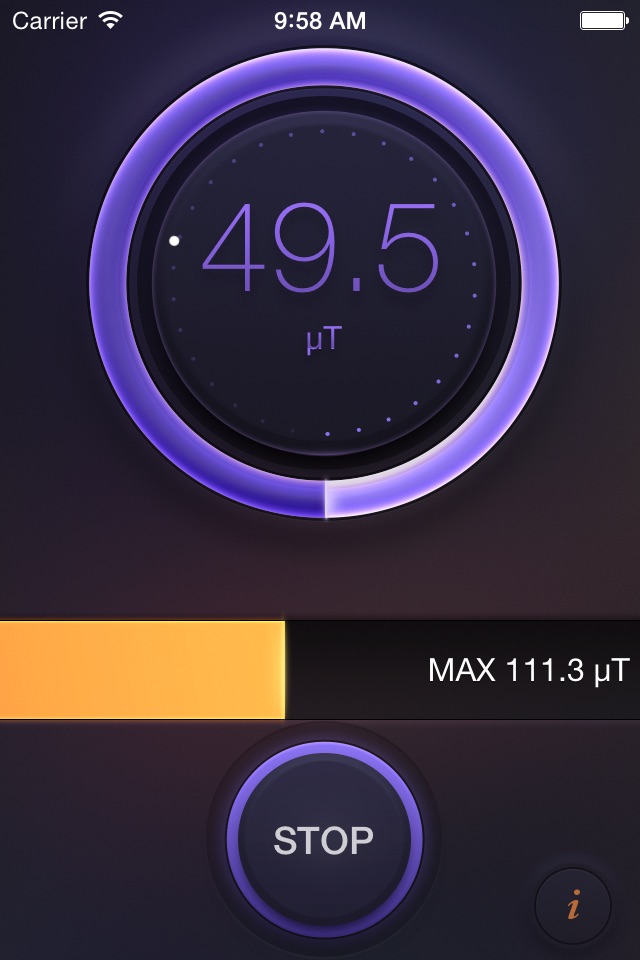 Tesla Meter - magnetic and gauss field measurement tool and metal detector screenshot 4