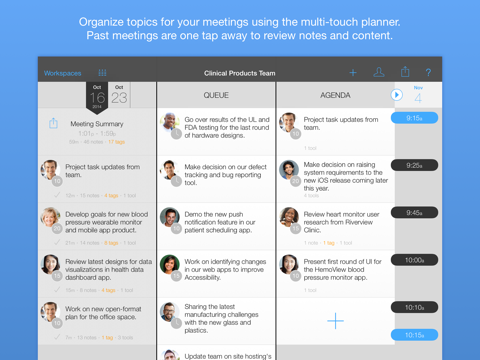 Screenshot #4 pour GoodMeeting - Meeting Planning, Note Taking, Time Management, Agenda Sharing