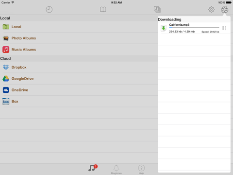 Screenshot #5 pour Box MP3 - Music Manager & Ringtone.s Maker from Cloud Drives