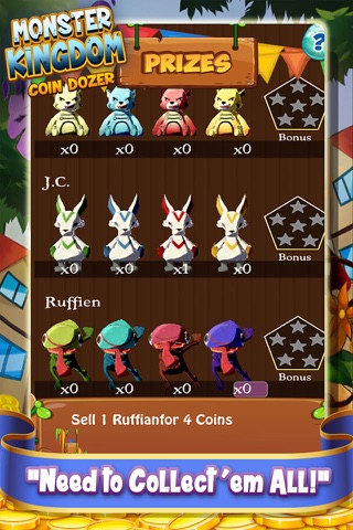 3D Monster Kingdom Coin Dozer - Cute Creature Collector Arcade Game FREE! screenshot 3