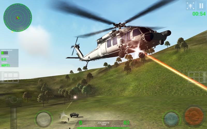 helicopter sim pro - hellfire squadron iphone screenshot 1