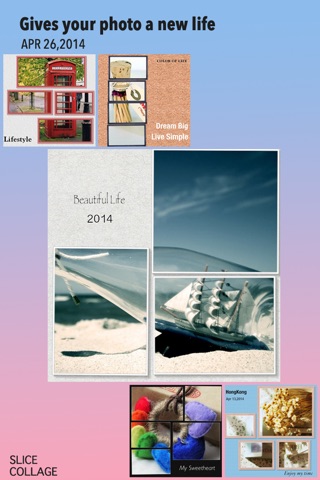 Slice Collage Lite- Slice photo to create square reverse photo collage and share to social network screenshot 2