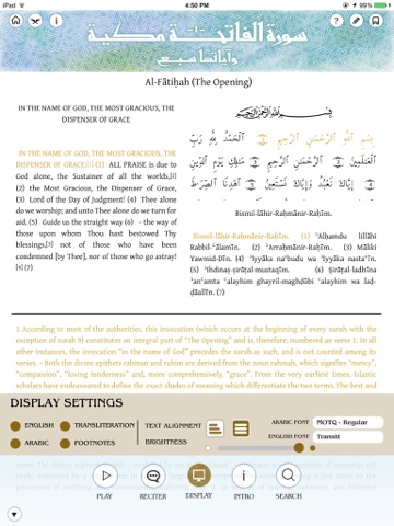 Message of the Quran Lite- Muhammad Asad's monumental translation and commentary iPad screenshot 4 - Education app