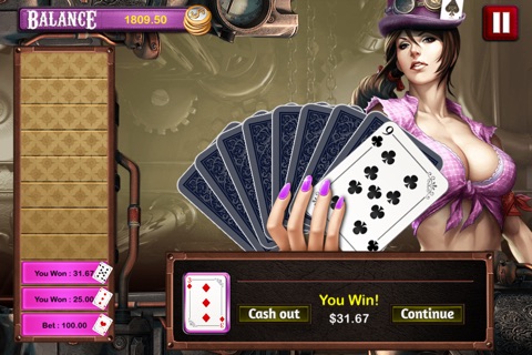 HI-LO Steampunk - Higher or Lower Top Free Guess the Cards Game screenshot 4