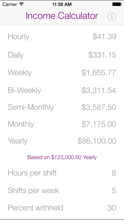 Income Calculator