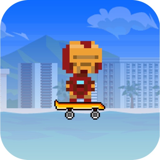 Block Iron Machine Jumpy Skating- Mini Survival Craft Jumping Game icon