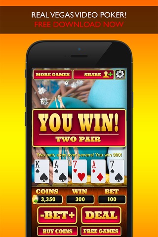 FREE VIDEO POKER - Play the Easter Holiday Edition of Jacks Or Better with Real Casino Odds for Free ! screenshot 2