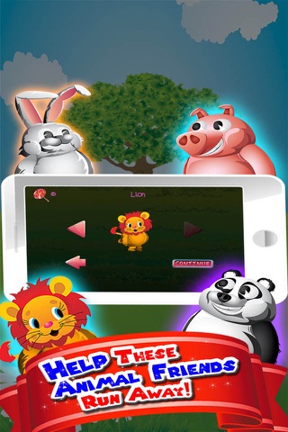 Hungry Panda and Animal Friends Run - How many Lollipop and Jellybeans can you find on the way? screenshot 2