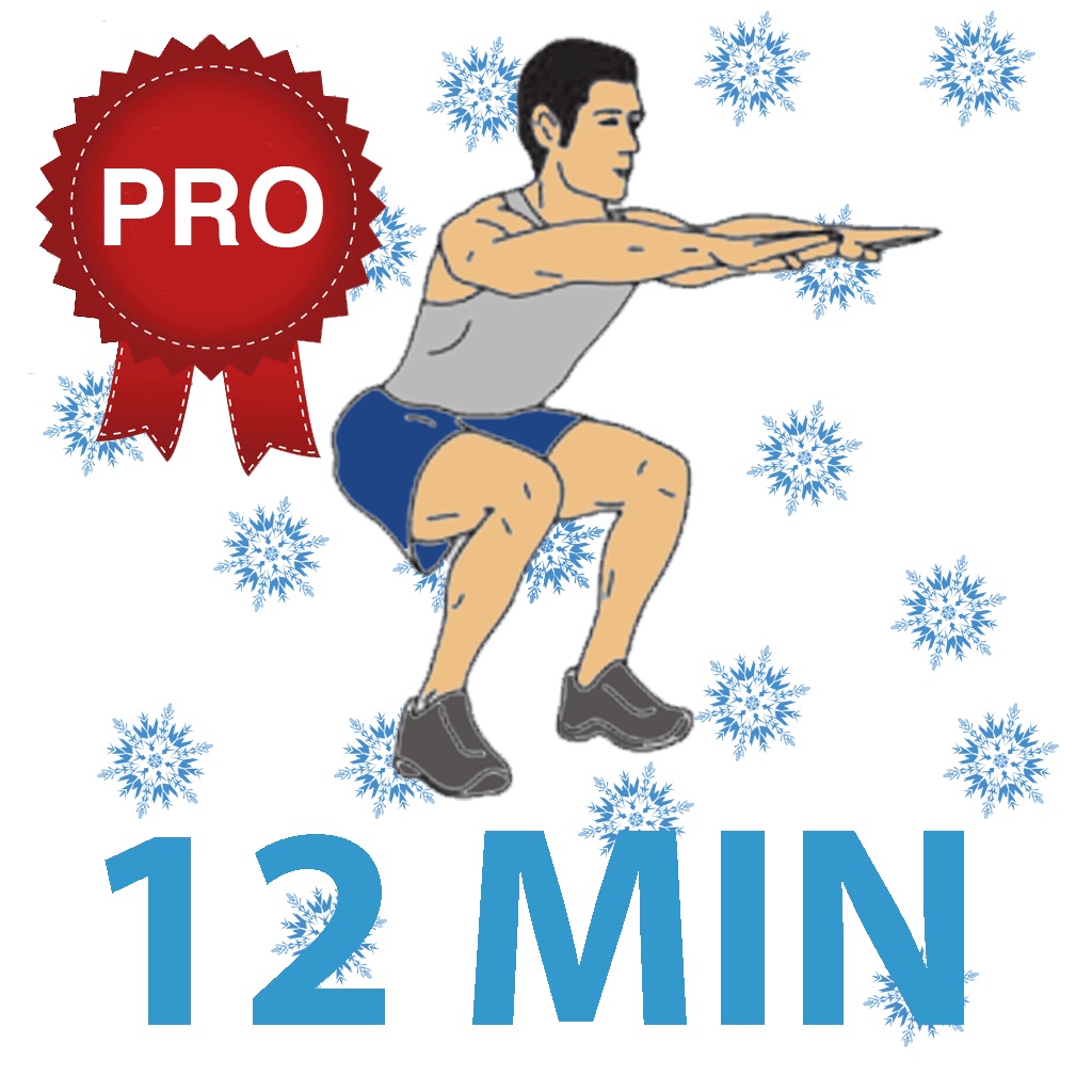 12 Min Pre Ski Workout - PRO version - Prepare for the winter sports with Your Personal Fitness Trainer for Calisthenics exercises - Work from home, Lose weight, Stay fit! icon