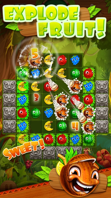 Jungle Jam - Juicy Fruit Match-3 Game screenshot 2