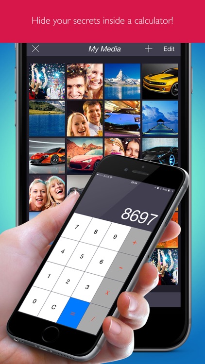 Secret Calculator Video and Photos ( put to secure your private data and protect them with passwords )