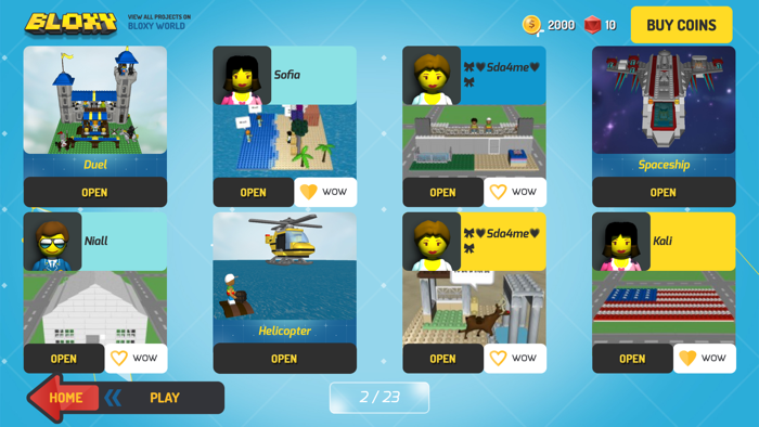 Bloxy World. 3D Blocks For Kids
