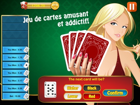 Screenshot #4 pour HiLo casino jeu de cartes