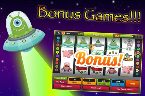 Planet Slots - Lucky 777 Space Invader Vegas Style Slot Machine screenshot 2