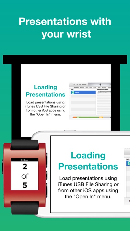 Wrist Presenter, Wireless Presentation Control with the Pebble smart watch