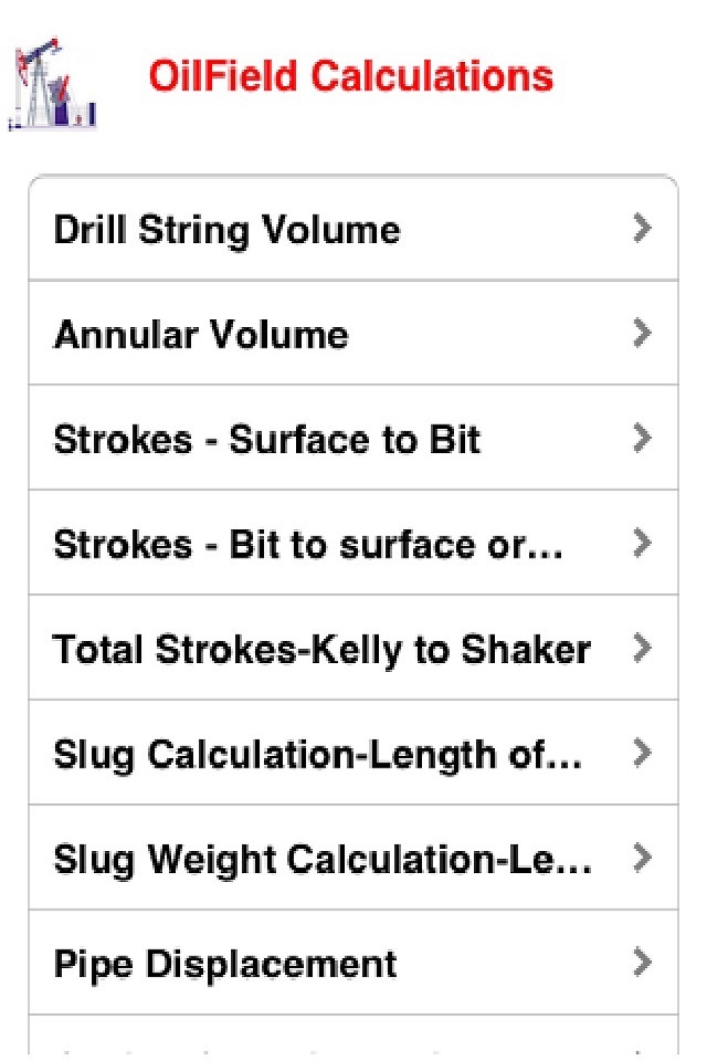 OilField HandyCalc Lite screenshot 3