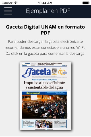 Gaceta Digital UNAM screenshot 3