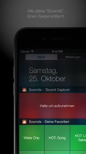 Screenshot von Sownds auf dem iPhone 4