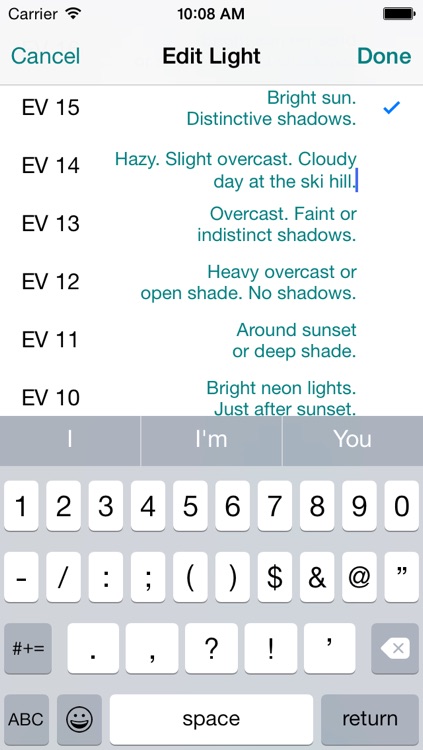 Sunny16 exposure calculator screenshot-4
