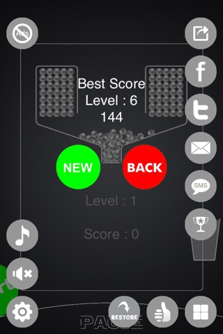 Catch 100 balls falling - Cups moving in the line to catch dropping balls ! screenshot 4