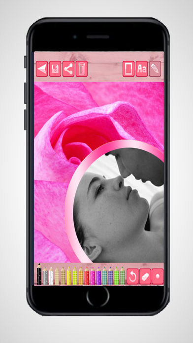 Screenshot 4 of Love Photo Frames – photo collage and picture editor App