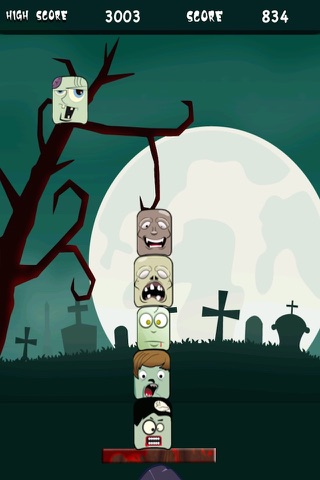 Zombie Skytower - Scary Faces Pile Up Paid screenshot 4