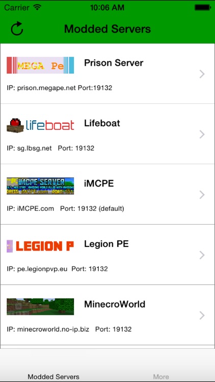 Modded Servers for Minecraft Pocket Edition