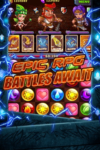 Battle of Puzzles RPG - Dungeon Wars & Epic Battles TCG screenshot 3