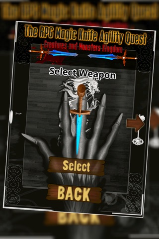 Magic Knife Agility Quest : RPG Creatures and Monsters Hands - Gold screenshot 3