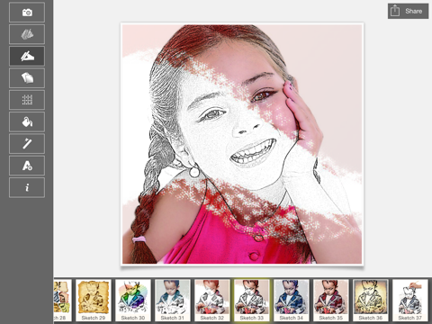 STD Photo Sketch iPad screenshot 5 - Photo & Video app