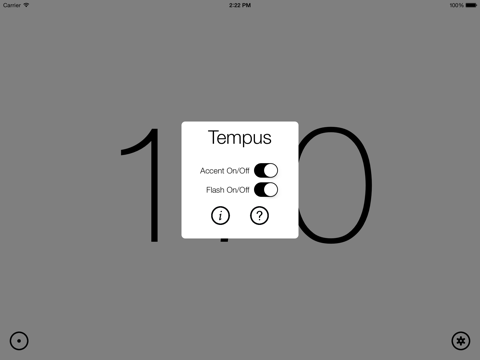 Screenshot #6 pour Tempus - A Touch Screen Metronome