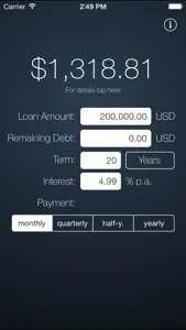 LoanRate (Free Version) screenshot #1 for iPhone