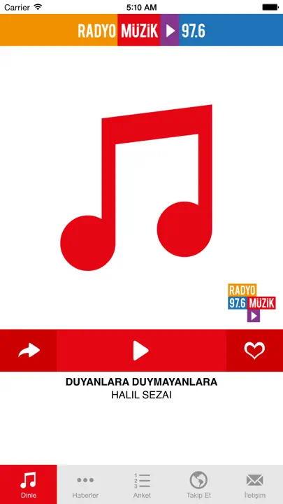 Radyo Müzik iPhone Ekran Görüntüsü 1