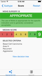 Mohs Surgery Appropriate Use Criteria screenshot #3 for iPhone