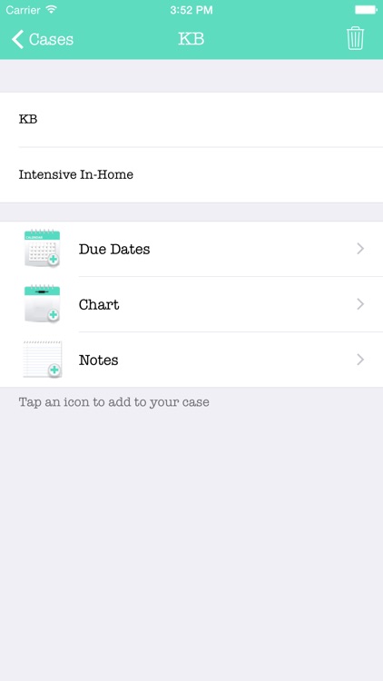 Cases - Track your caseload, set reminders, take notes