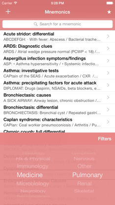 Med Mnemonics screenshot 2
