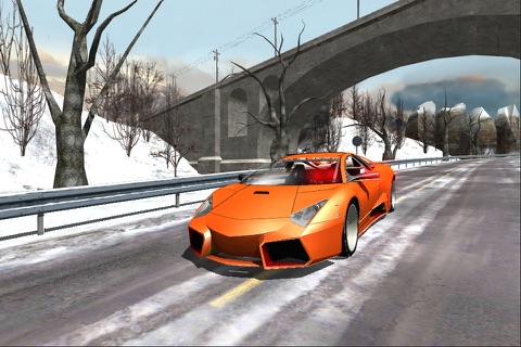 Super Car Rally Winter PRO screenshot 4