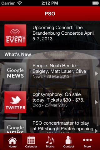 Pittsburgh Symphony Orchestra screenshot 2