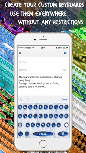 鍵盤製造商 - 自定義鍵盤Creator允許自定義的按鍵，字體，背景和照片背景(圖5)-速報App