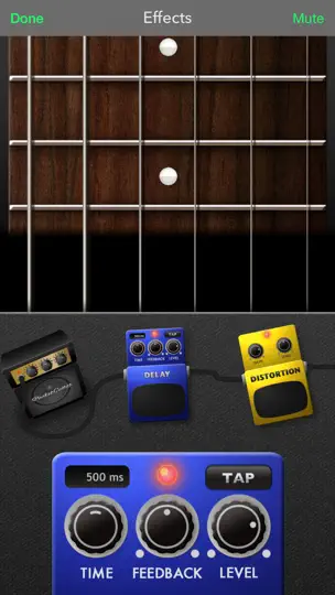 Скриншот PocketGuitar - Virtual Guitar In Your Pocket на iPhone 3