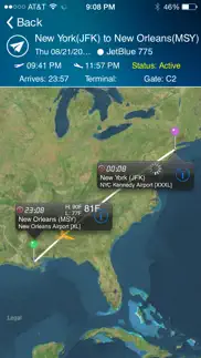 new orleans airport + flight tracker msy louis armstrong iphone screenshot 1
