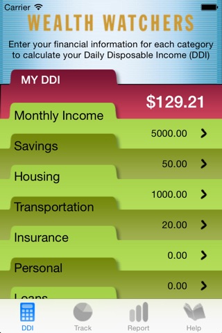 Wealth Watchers Budget Tracker screenshot 2